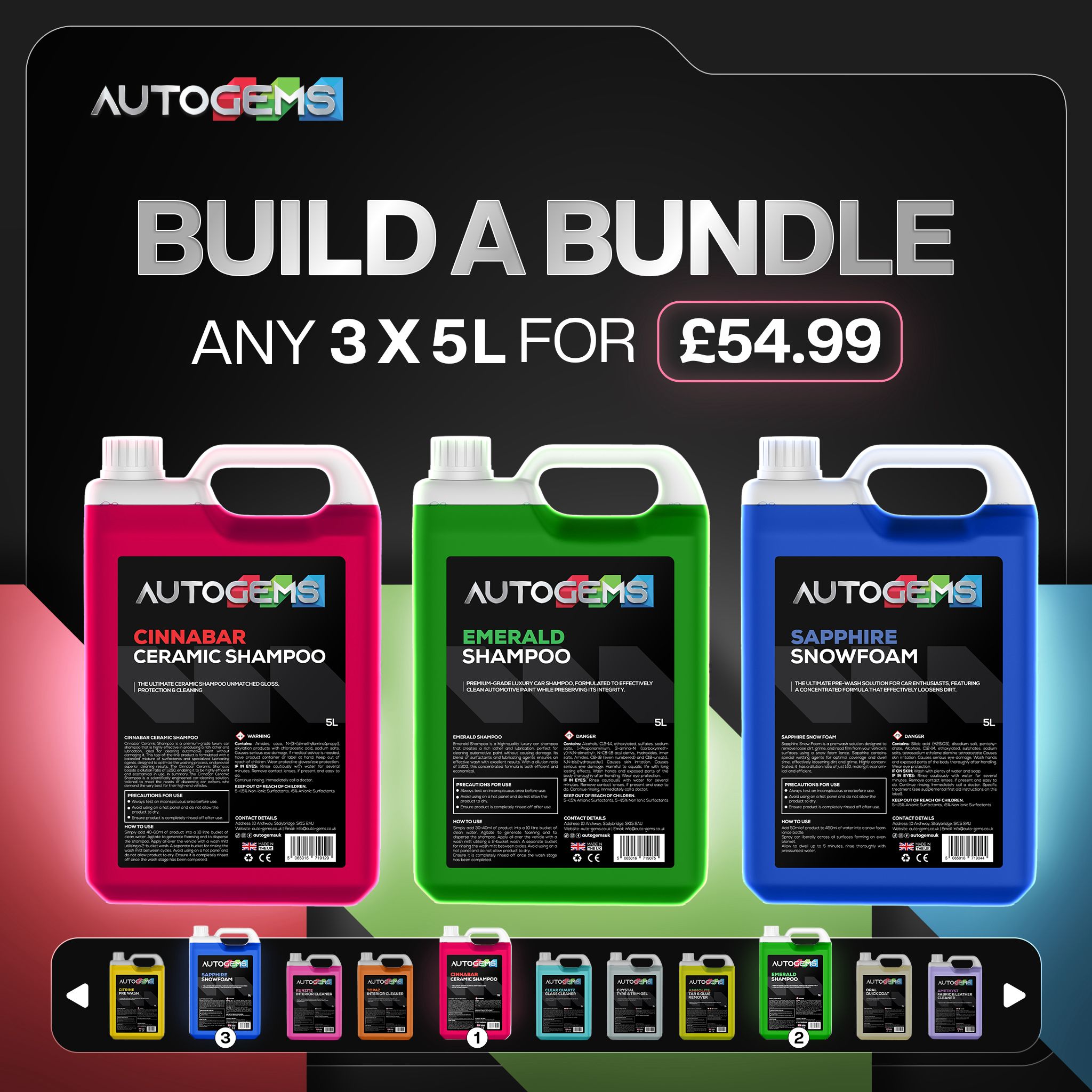 Any 3 x 5 Litres for £54.99